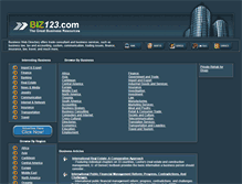 Tablet Screenshot of biz123.com